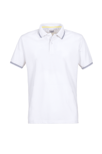 ARC Portugal 2023 Mens Bay Polo Shirt - White/montecarlo blue stripe
