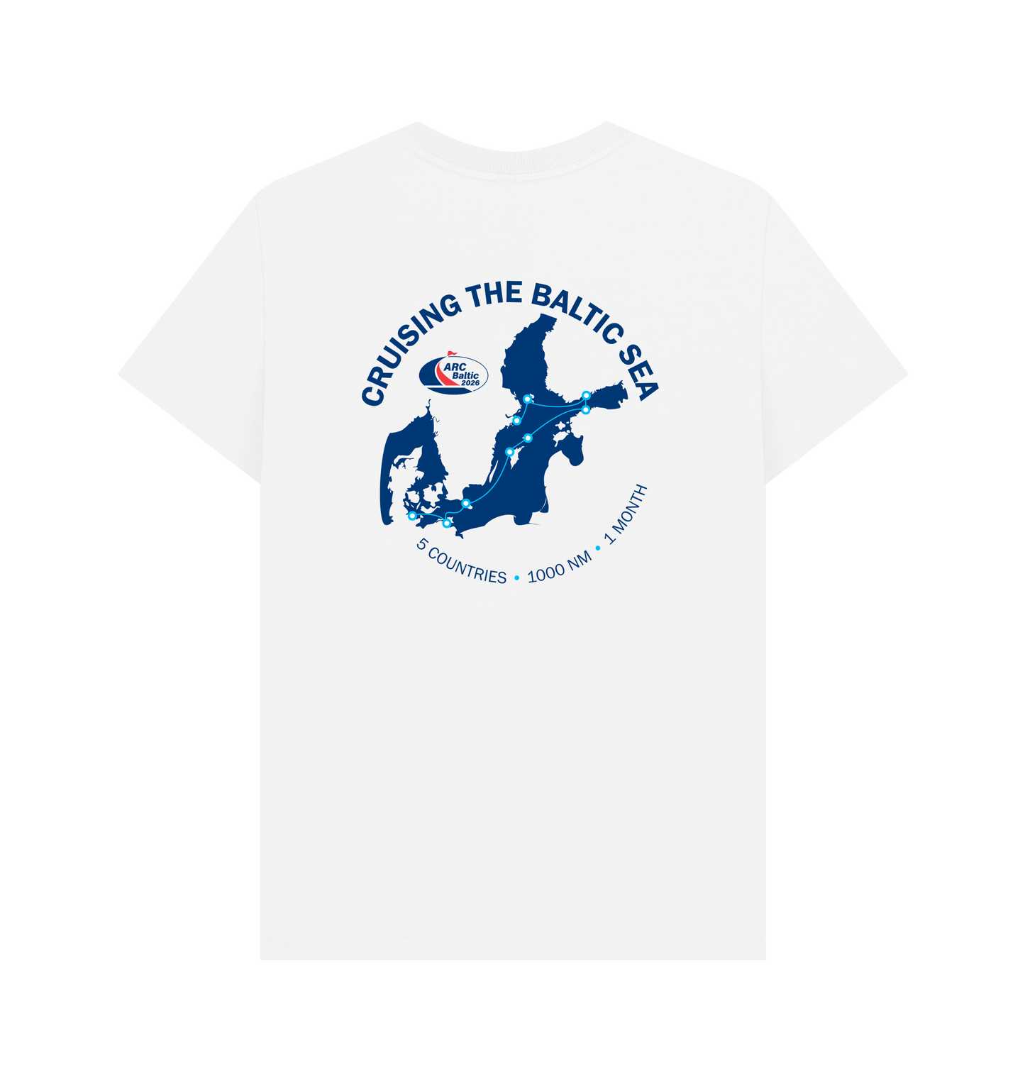 White Printed T-shirt Back