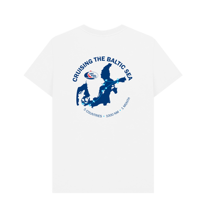 White Printed T-shirt Back