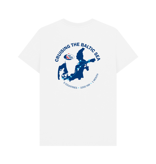 White Printed T-shirt Back
