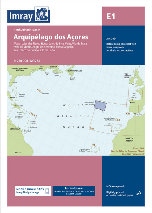 E1 ARQUIPELAGO DOS AÇORES (IMRAY CHART)