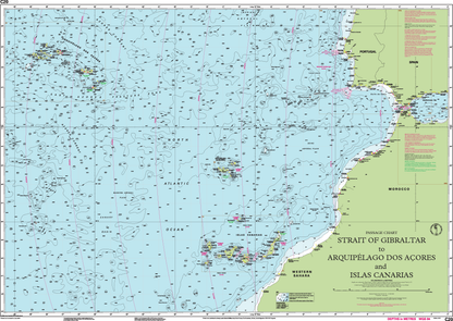 C20 ESTRECHO DE GIBRALTAR A ARQUIPÉLAGO DOS AÇORES E ISLAS CANARIAS (CARTA IMRAY)