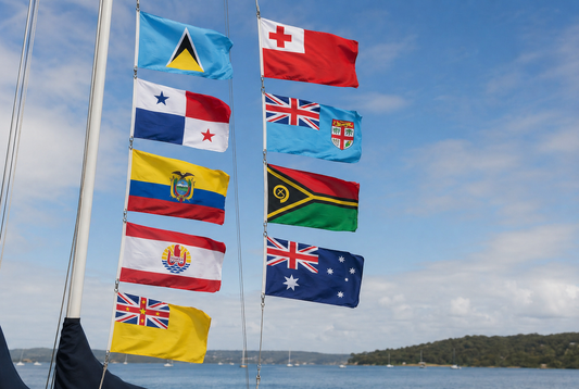 World ARC Courtesy Flag Set – Caribbean to Australia Route