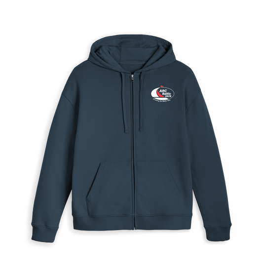 Navy Zip hoody Front