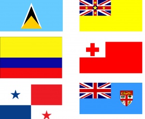 World ARC Courtesy Flag Set - Caribbean to Australia route