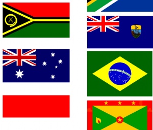 World ARC Courtesy Flag Set - Australia to Caribbean route