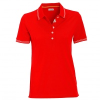 World ARC 2023/24 Womens Bay Polo Shirt - Red/white stripe