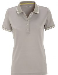 World ARC 2024/25 Womens Bay Technical Polo Shirt -Grey/white stripe